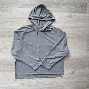 Nike YOGA Hoodie Dri-FIT Pullover Grey Men's Size Large DM7033-073 EUC